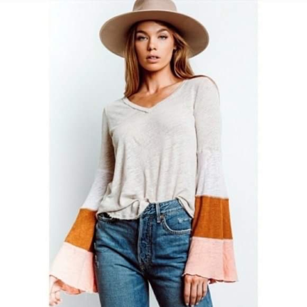 Free People Spread Your Wings Linen Blend Top